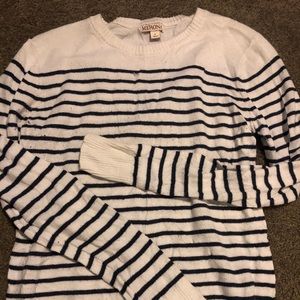 Small blue and white stripped sweater